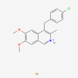 4-(p-Chlorobenzyl)-6,7-dimethoxy-3-methylisoquinoline hydrobromide - 62334-40-1