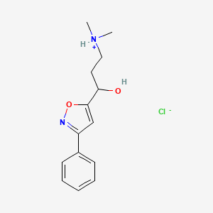 3-Phenyl-5-(1-hydroxy-3-dimethylaminopropyl)isoxazole hydrochloride - 7041-77-2