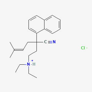 1-Naphthaleneacetonitrile, alpha-(2-diethylaminoethyl)-alpha-(3-methyl-2-butenyl)-, hydrochloride - 50765-73-6
