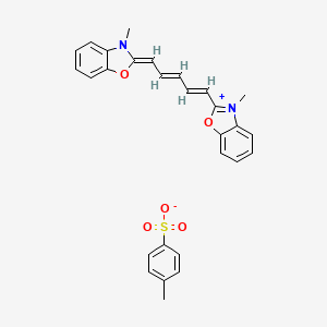 4-methylbenzenesulfonate;(2Z)-3-methyl-2-[(2E,4E)-5-(3-methyl-1,3-benzoxazol-3-ium-2-yl)penta-2,4-dienylidene]-1,3-benzoxazole - 68109-70-6