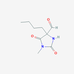 4-Butyl-1-methyl-2,5-dioxoimidazolidine-4-carbaldehyde - 5471-58-9