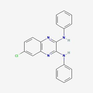 2,3-Quinoxalinediamine, 6-chloro-N,N'-diphenyl- - 68413-85-4