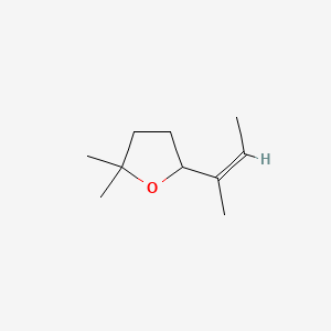 (Z)-Tetrahydro-2,2-dimethyl-5-(1-methyl-1-propenyl)furan - 56058-70-9