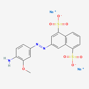 7-((4-Amino-3-methoxyphenyl)azo)-1,5-naphthalenedisulfonic acid, disodium salt - 67906-55-2