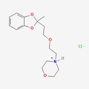 2-Methyl-2-(2-(2-morpholinoethoxy)ethyl)-1,3-benzodioxole hydrochloride - 56287-43-5