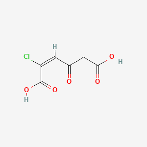 (E)-2-Chloro-4-oxo-2-hexenedioic acid - 22752-94-9