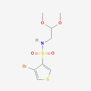 4-bromo-N-(2,2-dimethoxyethyl)thiophene-3-sulfonamide - 850348-62-8