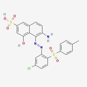 6-Amino-5-((5-chloro-2-((p-tolyl)sulphonyl)phenyl)azo)-4-hydroxynaphthalene-2-sulphonic acid - 85480-79-1
