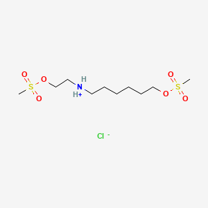 6-((2-Hydroxyethyl)amino)-1-hexanol dimethanesulfonate hydrochloride - 61556-91-0