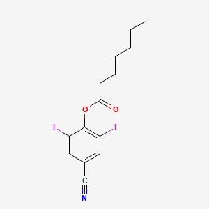 4-Cyano-2,6-diiodophenyl heptanoate - 56634-96-9