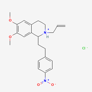 1-(4-Nitrophenethyl)-2-allyl-6,7-dimethoxy-1,2,3,4-tetrahydroisoquinoline hydrochloride - 63938-07-8