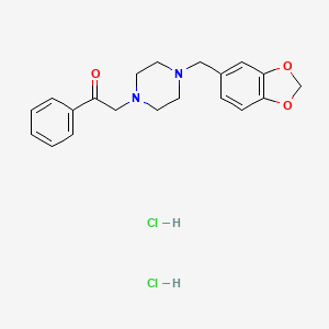 1-Benzoylmethyl-4-piperonylpiperazine dihydrochloride - 6761-63-3