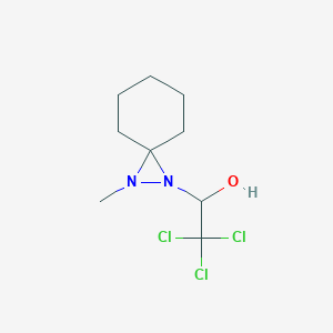 2,2,2-Trichloro-1-(1-methyl-1,2-diazaspiro[2.5]octan-2-yl)ethanol - 91425-61-5