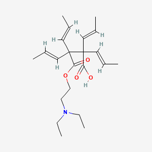 1-(2-(Diethylamino)ethyl) hydrogen 2-(tetrapropenyl)succinate - 97889-84-4