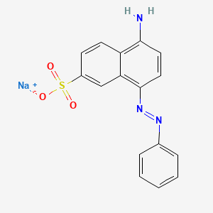 2-Naphthalenesulfonic acid, 5-amino-8-(phenylazo)-, monosodium salt - 6300-23-8