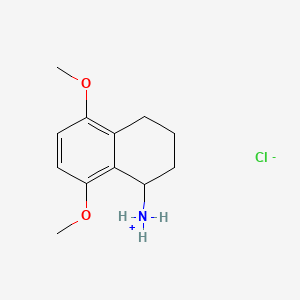 1-Naphthylamine, 1,2,3,4-tetrahydro-5,8-dimethoxy-, hydrochloride, hemihydrate - 64037-80-5