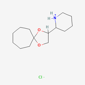2-(2-Piperidyl)-1,4-dioxaspiro(4.6)undecane hydrochloride - 7538-17-2