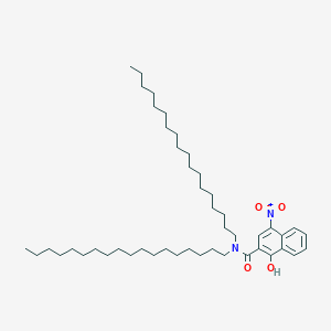1-Hydroxy-4-nitro-N,N-dioctadecylnaphthalene-2-carboxamide - 65208-16-4
