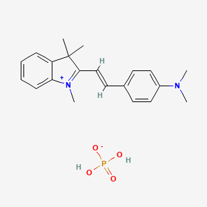 2-[2-[4-(dimethylamino)phenyl]vinyl]-1,3,3-trimethyl-3H-indolium dihydrogen phosphate - 72214-25-6