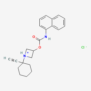 [1-(1-ethynylcyclohexyl)azetidin-1-ium-3-yl] N-naphthalen-1-ylcarbamate;chloride - 65226-03-1