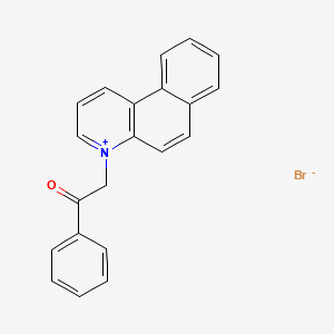 4-(2-Oxo-2-phenylethyl)benzo[F]quinolin-4-ium bromide - 65843-04-1