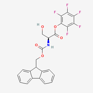(2,3,4,5,6-pentafluorophenyl) (2S)-2-(9H-fluoren-9-ylmethoxycarbonylamino)-3-hydroxypropanoate - 86061-05-4