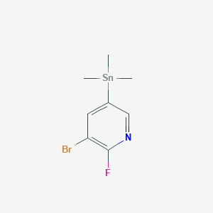 3-Bromo-2-fluoro-5-(trimethylstannyl)pyridine - 697300-74-6
