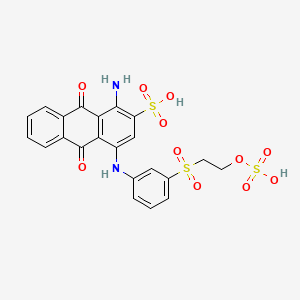 2-Anthracenesulfonic acid, 1-amino-9,10-dihydro-9,10-dioxo-4-((3-((2-(sulfooxy)ethyl)sulfonyl)phenyl)amino)- - 6522-88-9