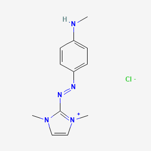 1,3-Dimethyl-2-[[4-(methylamino)phenyl]azo]-1H-imidazolium chloride - 89923-52-4