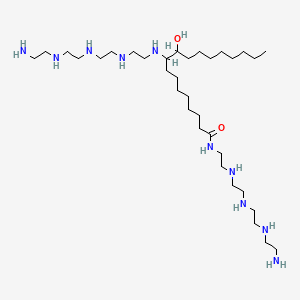 3,6,9,12-Tetraazaheneicosan-21-amide, 1-amino-N-(2-((2-((2-((2-aminoethyl)amino)ethyl)amino)ethyl)amino)ethyl)-13-(1-hydroxynonyl)- - 68298-14-6