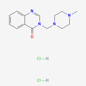 4(3H)-Quinazolinone, 3-(4-methyl-1-piperazinylmethyl)-, dihydrochloride - 68638-25-5