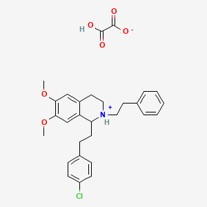 1-(4-Chlorophenethyl)-6,7-dimethoxy-2-phenethyl-1,2,3,4-tetrahydroisoquinoline oxalate - 63937-82-6