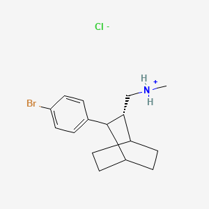 (E)-2-(p-Bromophenyl)-3-(methylaminomethyl)bicyclo(2.2.2)octane, hydrochloride - 69725-26-4