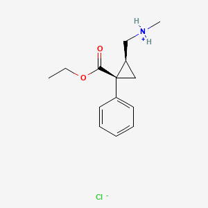 (Z)-2-((Methylamino)methyl)-1-phenylcyclopropanecarboxylic acid ethyl ester hydrochloride - 85467-19-2