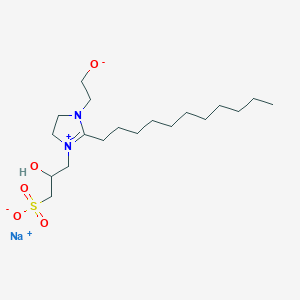 1H-Imidazolium, 4,5-dihydro-1-(2-hydroxyethyl)-3-(2-hydroxy-3-sulfopropyl)-2-undecyl-, inner salt, monosodium salt - 68039-23-6