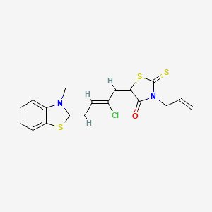 5-(2-Chloro-4-(3-methyl-2(3H)-benzothiazolylidene)-2-buten-1-ylidene)-3-(2-propen-1-yl)-2-thioxo-4-thiazolidinone - 94386-44-4