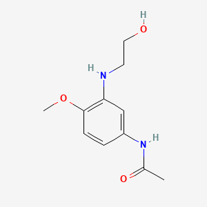 Acetamide, N-(3-((2-hydroxyethyl)amino)-4-methoxyphenyl)- - 63494-13-3