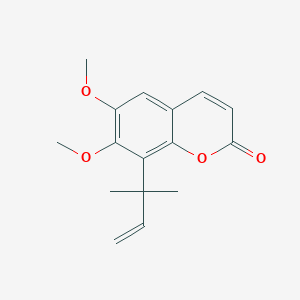 6,7-Dimethoxy-8-(2-methylbut-3-en-2-yl)-2H-1-benzopyran-2-one - 73815-13-1