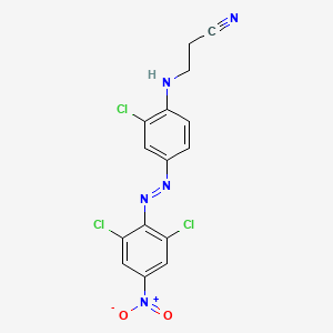 3-[2-Chloro-4-[(2,6-dichloro-4-nitrophenyl)azo]anilino]propiononitrile - 67874-57-1