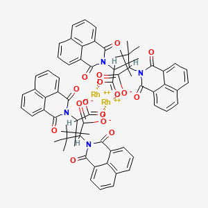 2-(1,3-dioxobenzo[de]isoquinolin-2-yl)-3,3-dimethylbutanoate;rhodium(2+) - 