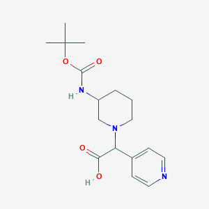 (3-Boc-amino-piperidin-1-YL)-pyridin-4-YL-acetic acid - 