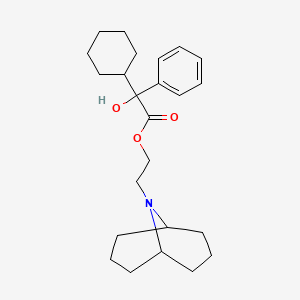 9-(2-Hydroxyethyl)-9-azabicyclo(3.3.1)nonane alpha-hydroxy-alpha-phenylcyclohexaneacetate - 6606-05-9