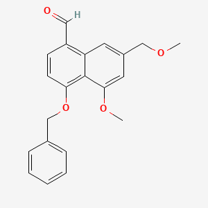 4-(Benzyloxy)-5-methoxy-7-(methoxymethyl)-1-naphthaldehyde - 253307-93-6