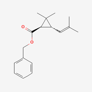 Cyclopropanecarboxylic acid, 2,2-dimethyl-3-(2-methyl-1-propenyl)-, phenylmethyl ester, (1R,3R)- - 64312-78-3