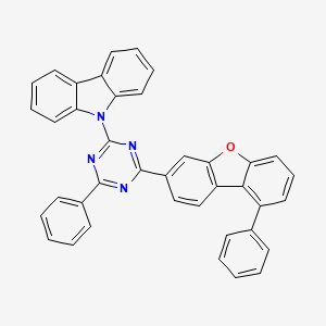 9-[4-phenyl-6-(9-phenyl-3-dibenzofuranyl)-1,3,5-triazin-2-yl]-9H-Carbazole - 