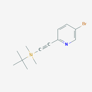 5-Bromo-2-[(tert-butyl-dimethyl-silanyl)-ethynyl]-pyridine - 
