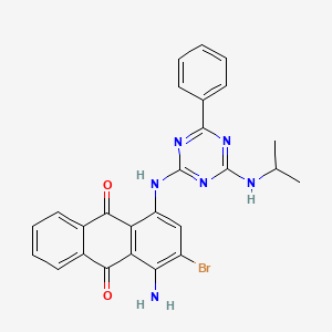 9,10-Anthracenedione, 1-amino-2-bromo-4-[[4-[(1-methylethyl)amino]-6-phenyl-1,3,5-triazin-2-yl]amino]- - 94945-23-0
