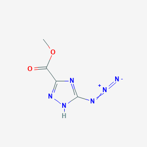 methyl 3-azido-1H-1,2,4-triazole-5-carboxylate - 53566-46-4