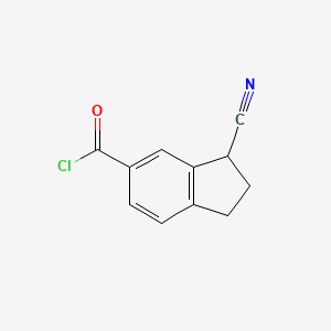 3-cyano-2,3-dihydro-1H-indene-5-carbonyl chloride - 68634-09-3