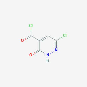 6-Chloro-3-oxo-2,3-dihydropyridazine-4-carbonyl chloride - 66328-08-3